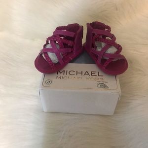 Michael Kors Fuchsia Sandals. Size 3c